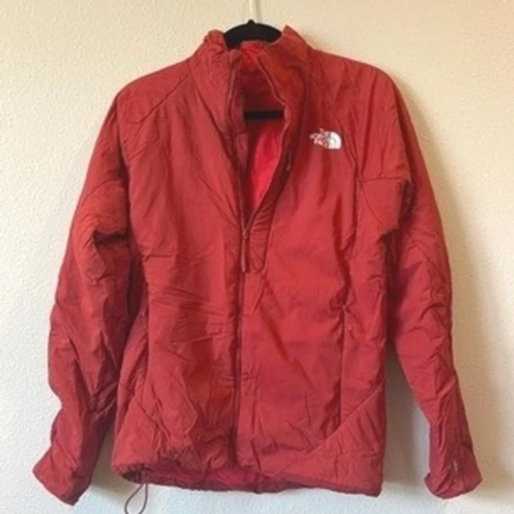 The‎ North Face Mens Red Full Zip Lightweight Windbreaker Jacket Size S Small